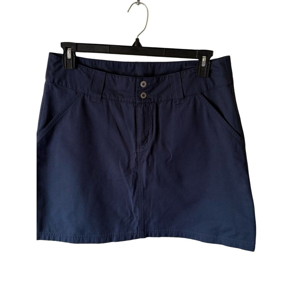 Patagonia Women's Skirt Size 12 Blur Organic Cotton Blend Pockets - Picture 2 of 5